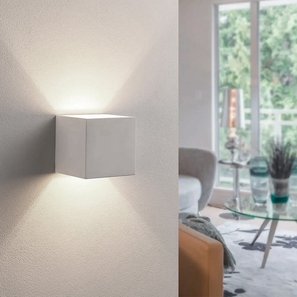 Applique Led cubo da parete 12W Doppia emissione Bianco IP65 CCT temperatura colore regolabile Wisdom - Foto 3