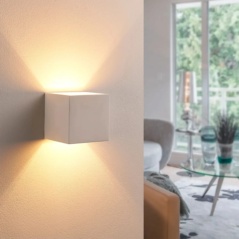 Applique Led cubo da parete 12W Doppia emissione Bianco IP65 CCT temperatura colore regolabile Wisdom - Foto 4