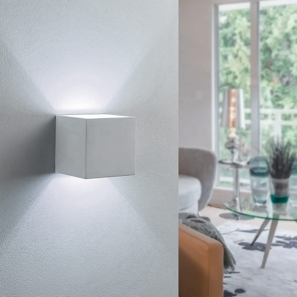 Applique Led cubo da parete 6W Doppia emissione Bianco IP65 CCT temperatura colore regolabile Wisdom - Foto 2