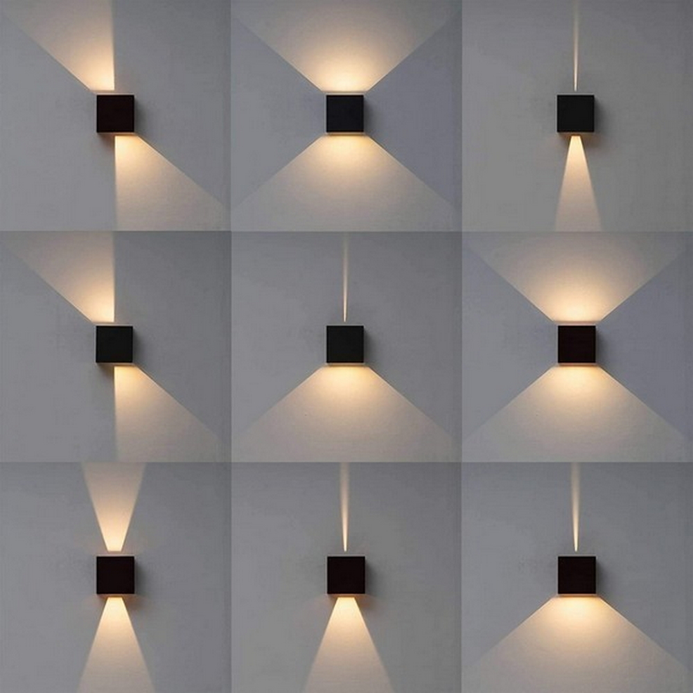 Applique Led cubo da parete 6W Doppia emissione Bianco IP65 CCT temperatura colore regolabile Wisdom - Foto 5