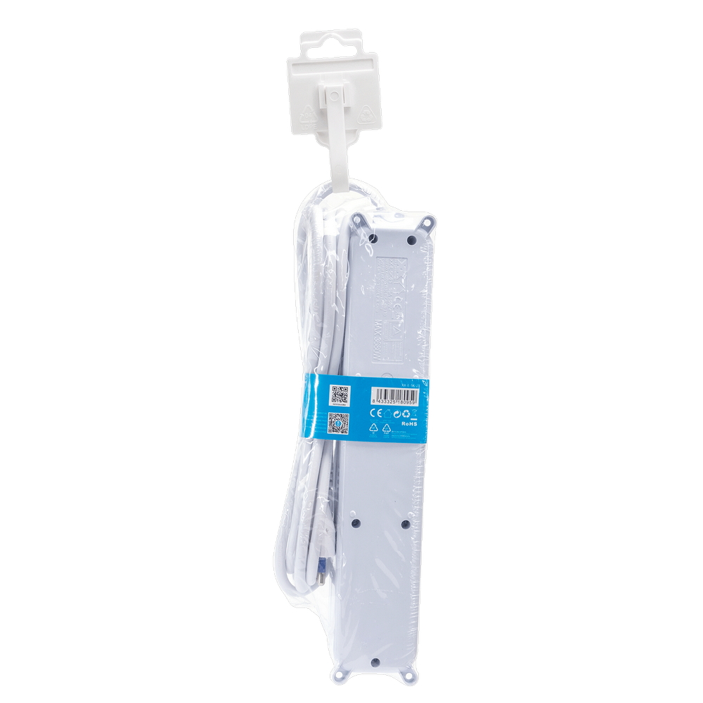 Ciabatta multipresa elettrica 5 posti con cavo da 3m – Spina 16A e 5 Prese Schuko+Bipasso Aigostar - Foto 2