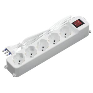 Foto principale Ciabatta multipresa elettrica 5 posti con cavo da 3m – Spina 16A e 5 Prese Schuko+Bipasso Aigostar