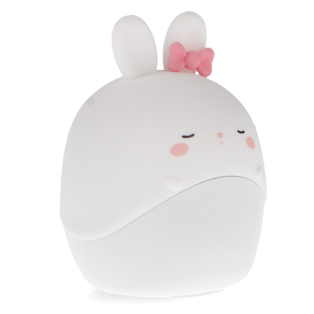 Foto principale Lampada Led touch Coniglio con sveglia per bambini a batteria ricaricabile USB Bianco caldo M LEDME