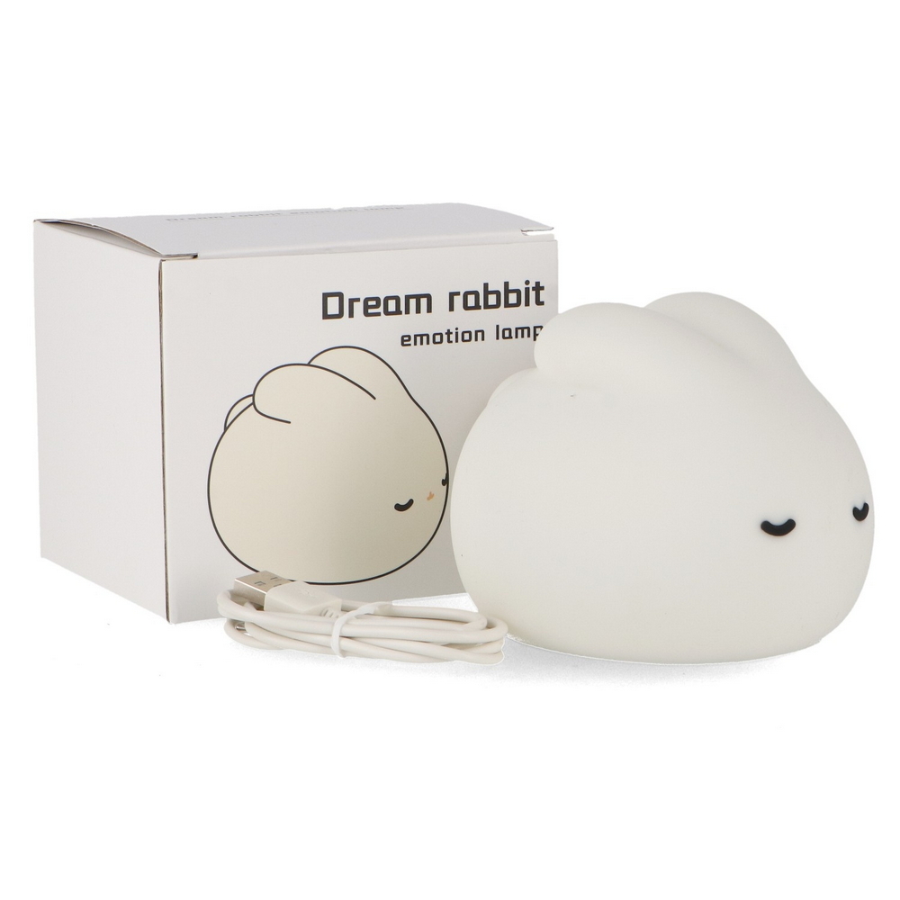 Lampada Led touch Coniglio per bambini a batteria ricaricabile USB Bianco caldo M LEDME - Foto 3