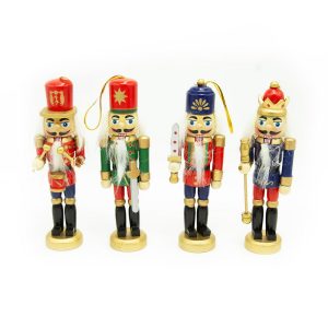 Foto principale Schiaccianoci di Natale 12,5cm in legno confezione 4 pz Wisdom