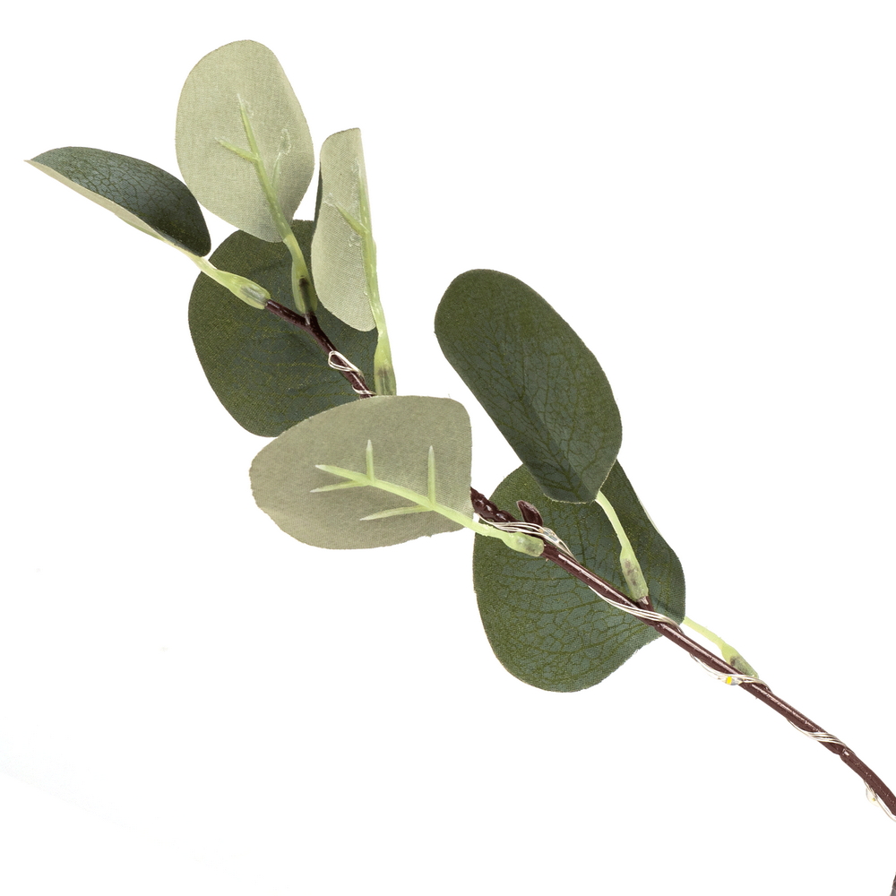 Albero luminoso Led eucalipto con tronco e base 150 cm Bianco caldo 2700K con pannello solare Aigostar - Foto 3