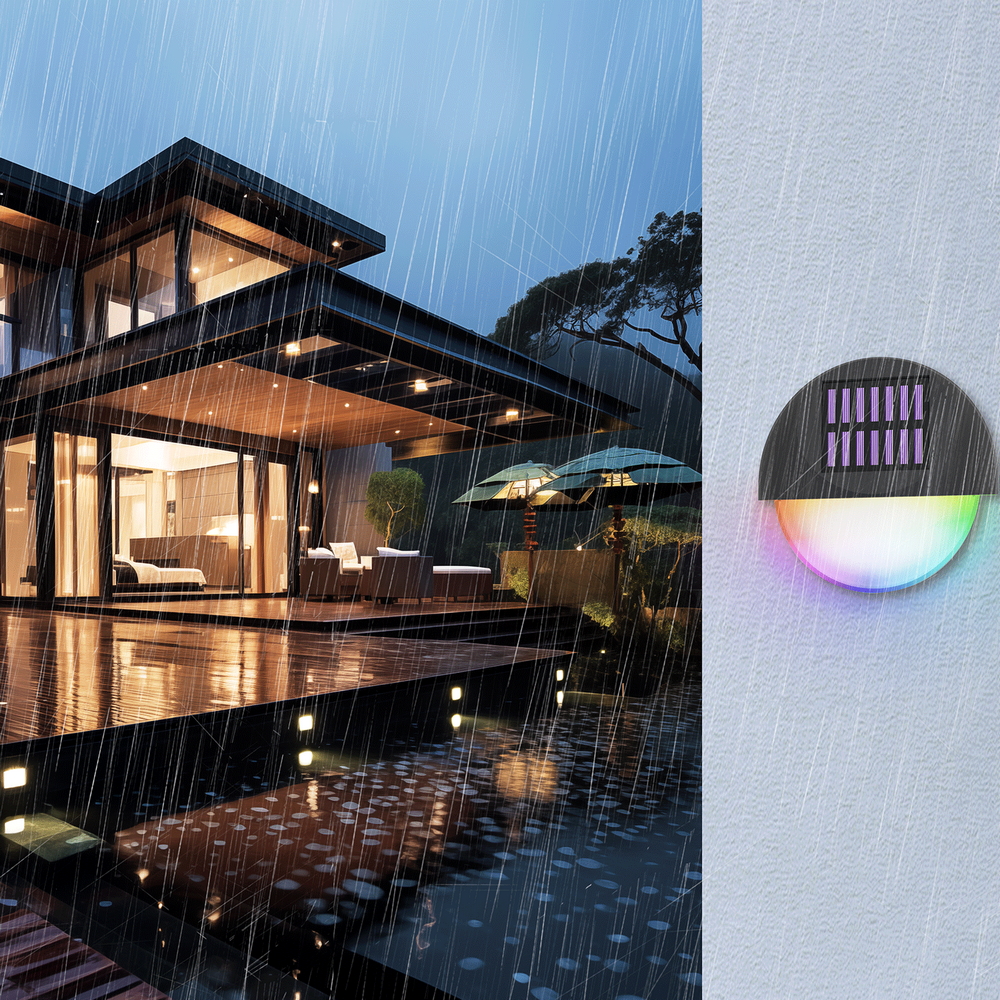 Applique Led 1W con pannello solare IP44 RGB con sensore crepuscolare Aigostar - Foto 3