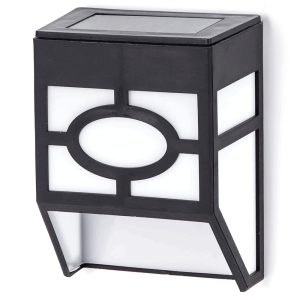Foto principale Applique Led 1W Nero con pannello solare IP44 Bianco caldo 2700K con sensore crepuscolare Aigostar
