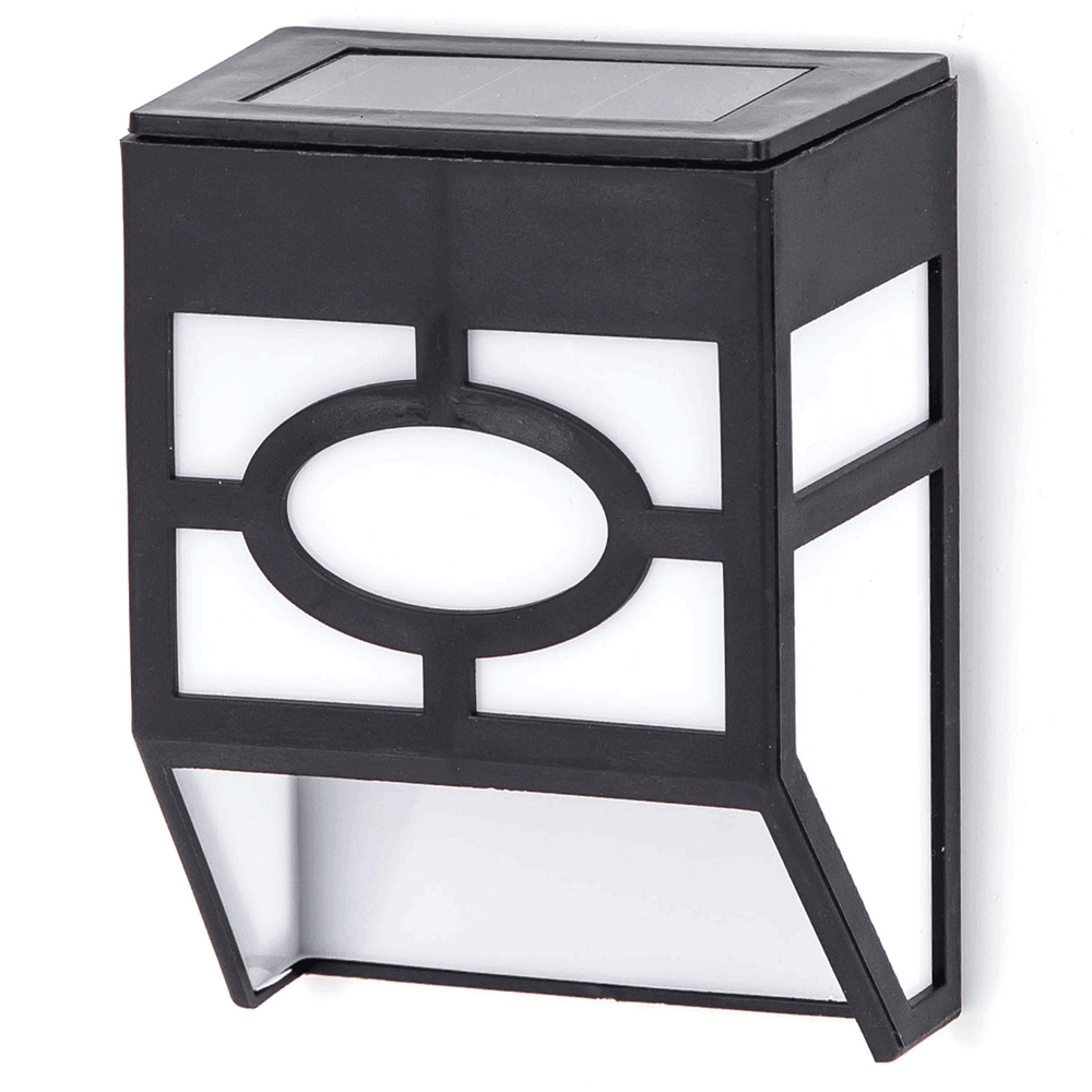 Foto principale Applique Led 1W Nero con pannello solare IP44 RGB con sensore crepuscolare Aigostar