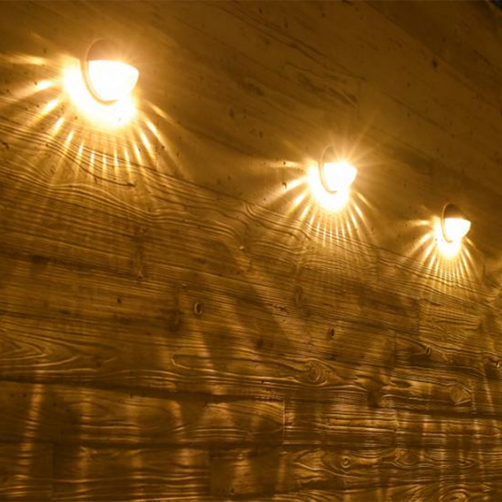 Applique Led 2W Nero con pannello solare IP44 RGB con sensore crepuscolare Aigostar - Foto 4