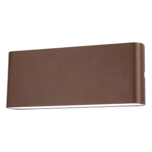 Foto principale Applique Led da parete Teseo 12W Corten IP65 CCT temperatura colore regolabile Novaline