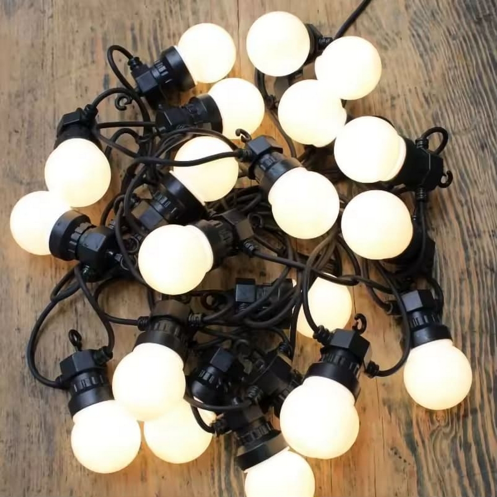 Catena luminosa a Led decorativa 10 metri 20 lampadine trasparenti IP44 Bianco caldo a luce fissa Wisdom - Foto 1