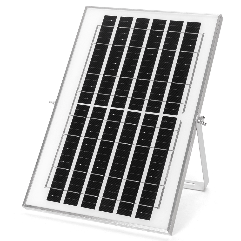 Faro Led 100W Nero con pannello solare IP66 RGB Dimmerabile con telecomando e crepuscolare Aigostar - Foto 2