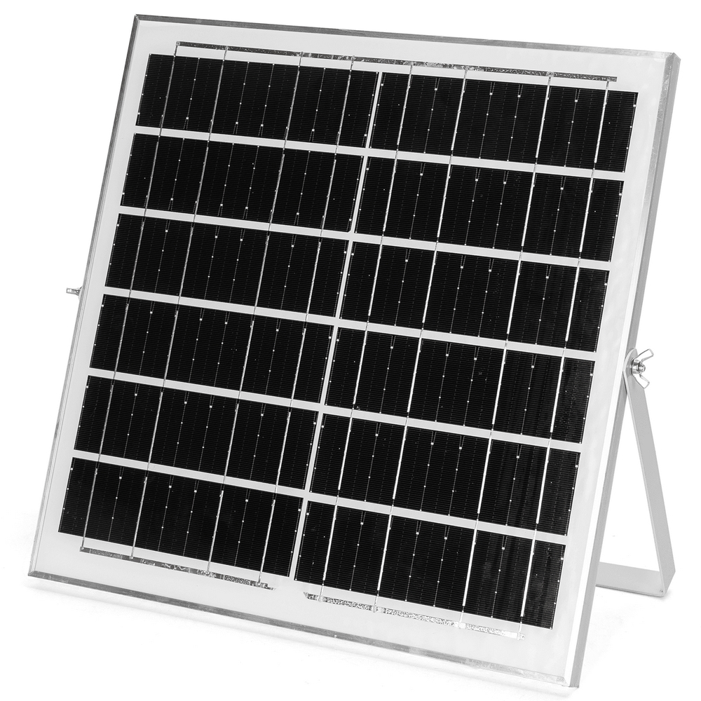 Faro Led 200W Nero con pannello solare IP66 RGB Dimmerabile con telecomando e crepuscolare Aigostar - Foto 2