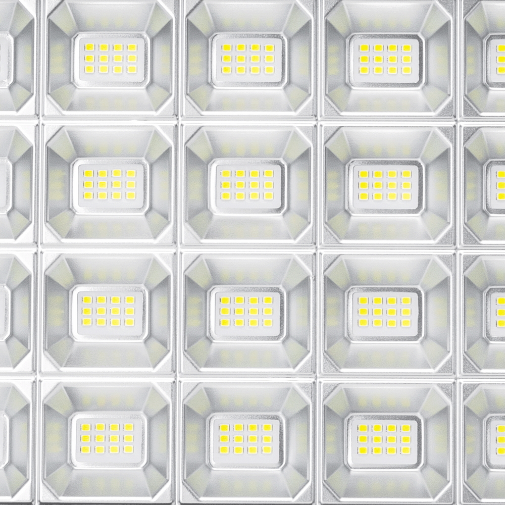 Faro Led 300W nero con pannello solare IP65 Bianco freddo 6500K Dimmerabile con telecomando e con sensore crepuscolare Aigostar - Foto 3