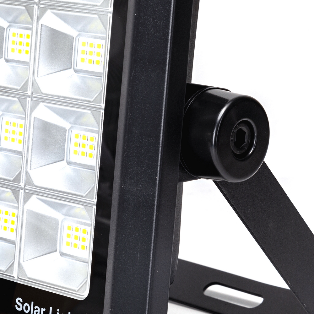Faro Led 300W nero con pannello solare IP65 Bianco freddo 6500K Dimmerabile con telecomando e con sensore crepuscolare Aigostar - Foto 4
