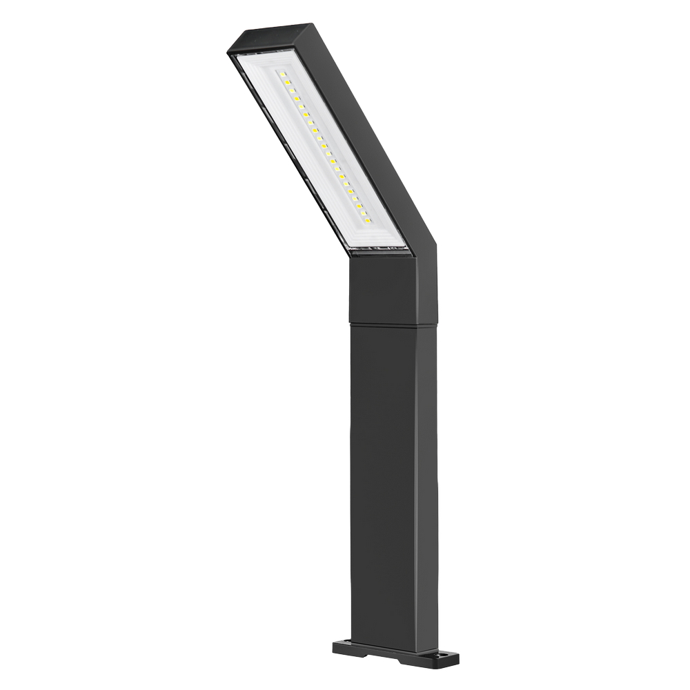 Foto principale Lampioncino Led 3W Nero con pannello solare e sensore crepuscolare IP54 CCT temperatura colore regolabile Novaline