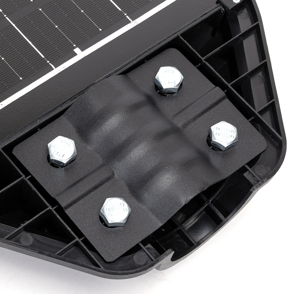 Lampione stradale Led 150W Nero con pannello solare IP65 Bianco freddo 6500K con sensore crepuscolare e di movimento Aigostar - Foto 4