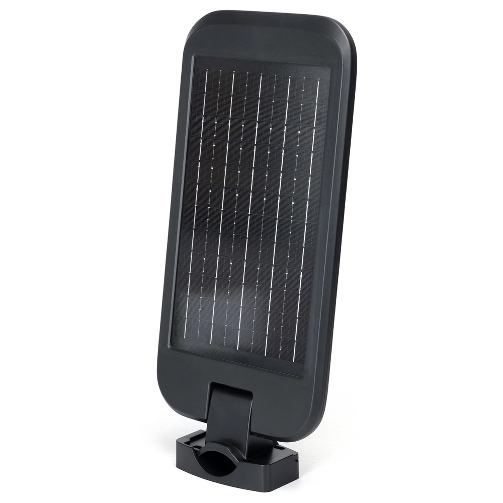 Lampione stradale Led 180W Nero con pannello solare IP65 Bianco freddo 6500K con sensore crepuscolare e di movimento Aigostar - Foto 4
