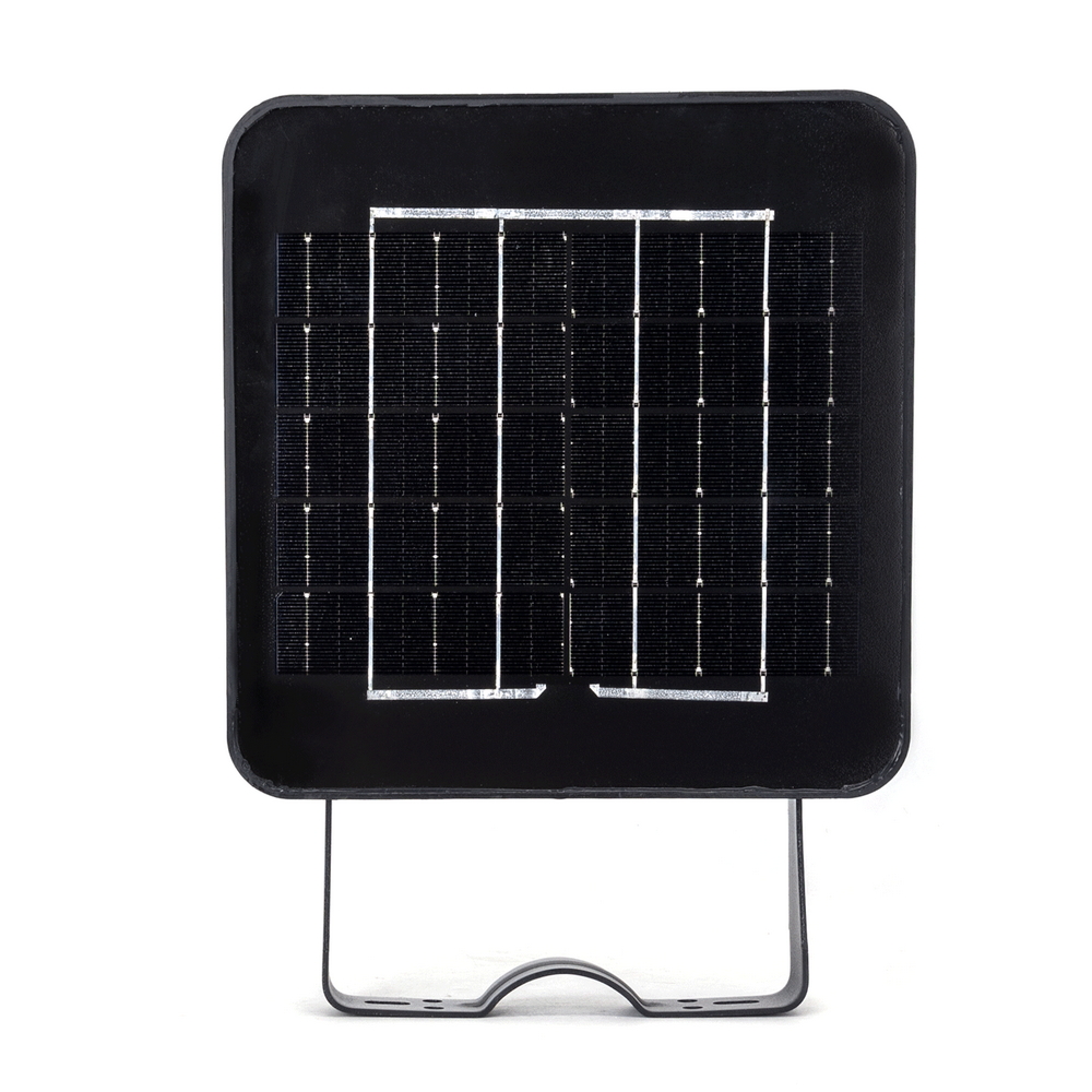 Lampione stradale Led 50W Nero con pannello solare IP65 Bianco freddo 6500K con sensore crepuscolare e di movimento Aigostar - Foto 2