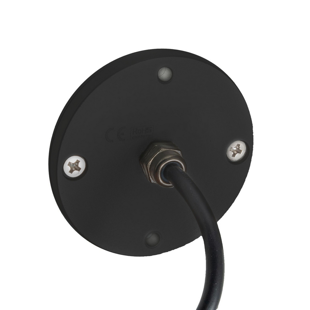 Segnapasso calpestabile Led 12V 4W a superfice Rotondo Doppia emissione Nero IP65 Bianco neutro 4000K Wisdom - Foto 2