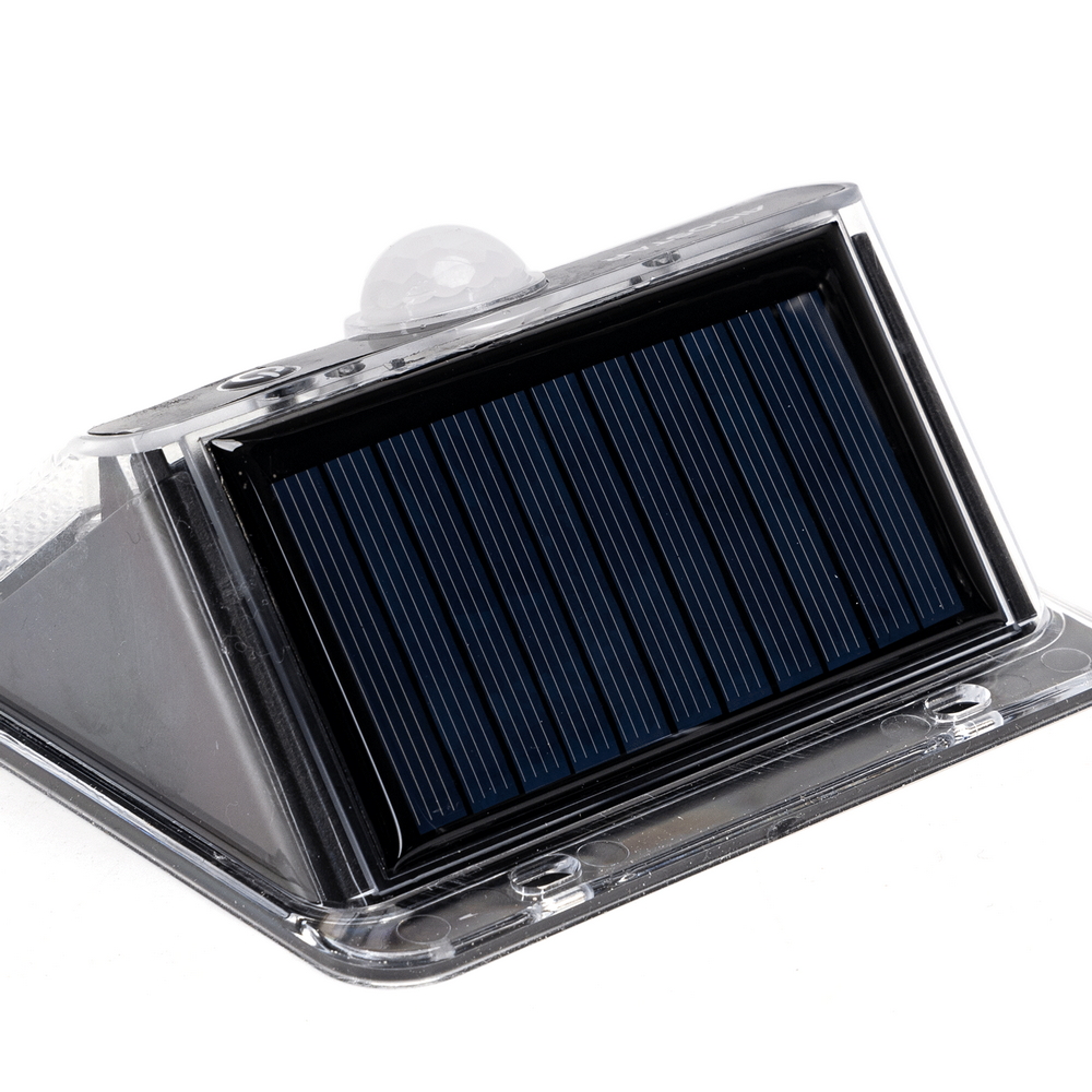 Applique Led 20W Nero con pannello solare IP65 Bianco freddo 6500K con sensore crepuscolare e di movimento Aigostar - Foto 4