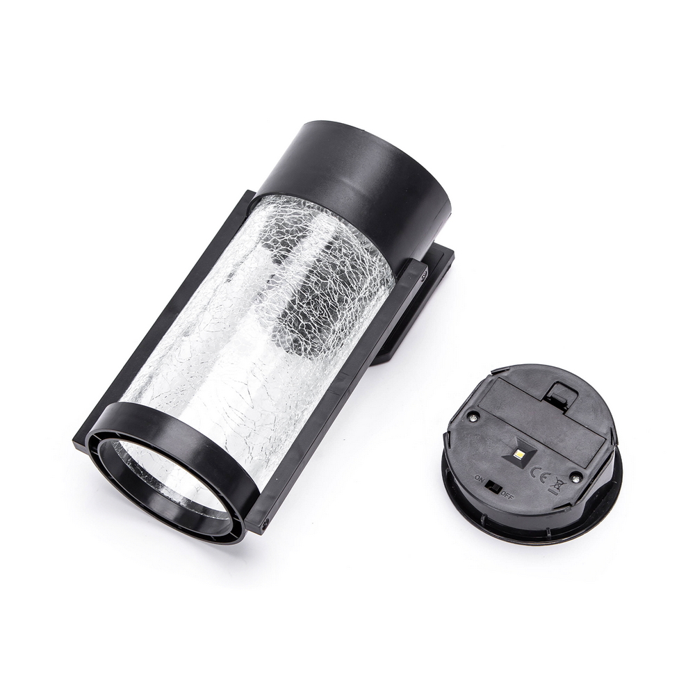 Applique Led 2W Nero con pannello solare IP65 Bianco caldo 2700K con sensore crepuscolare Aigostar - Foto 2
