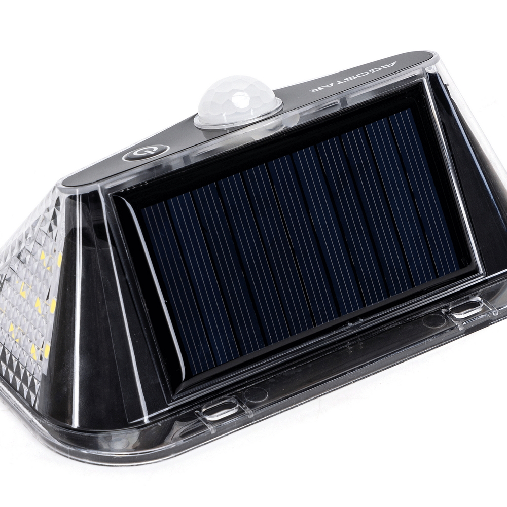 Applique Led multiangolo 20W Nero con pannello solare IP65 Bianco freddo 6500K con sensore crepuscolare e di movimento Aigostar - Foto 4