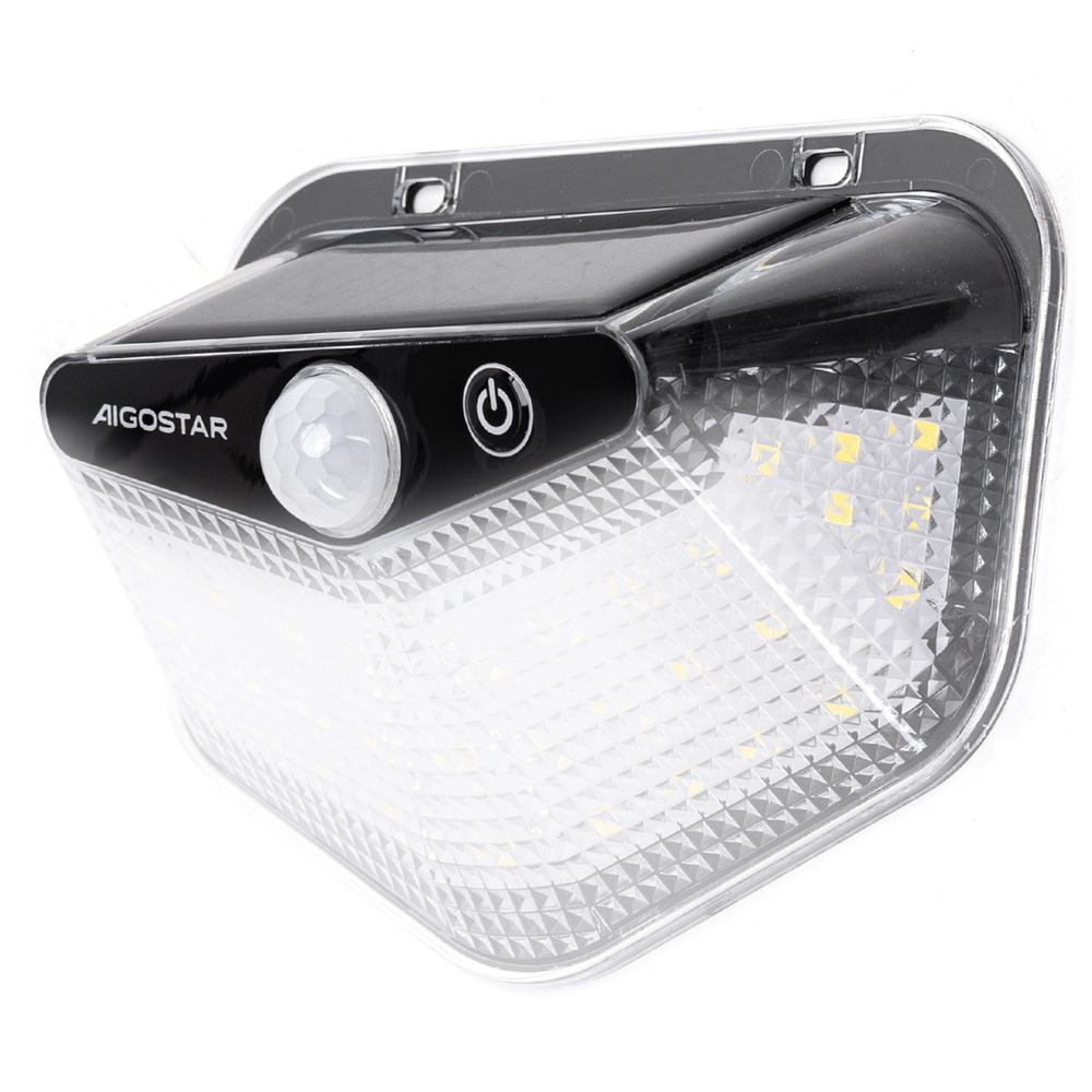 Foto principale Applique Led multiangolo 20W Nero con pannello solare IP65 Bianco freddo 6500K con sensore crepuscolare e di movimento Aigostar