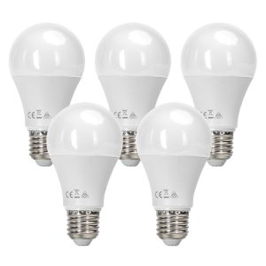 Foto principale Confezione da 5 Lampadine Led E27 A60 15W Bianco neutro 4000K Aigostar