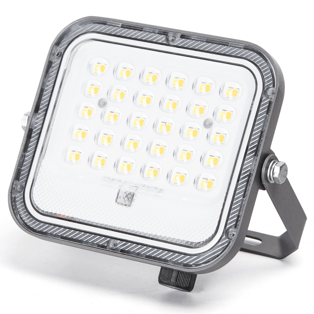 Faro Led 50W Grigio con pannello solare IP66 CCT temperatura colore regolabile Dimmerabile con telecomando e con sensore crepuscolare Aigostar - Foto 1