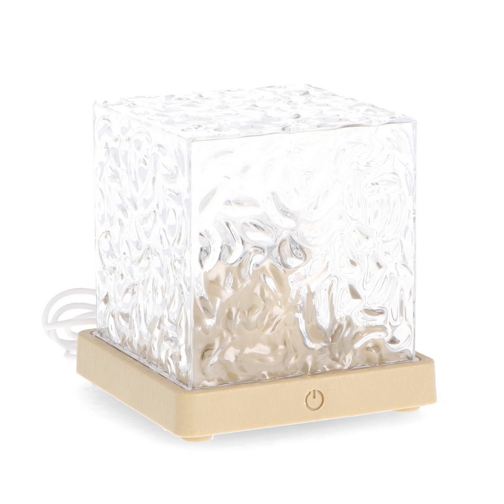 Lampada da tavolo Led touch Cube USB 3W RGB + Bianco freddo con telecomando M LEDME - Foto 1
