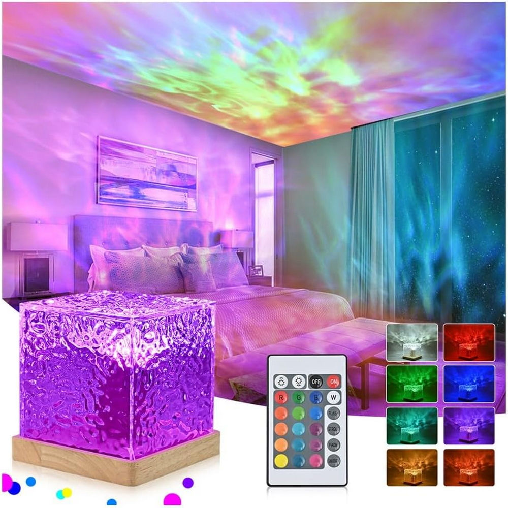 Lampada da tavolo Led touch Cube USB 3W RGB + Bianco freddo con telecomando M LEDME - Foto 2