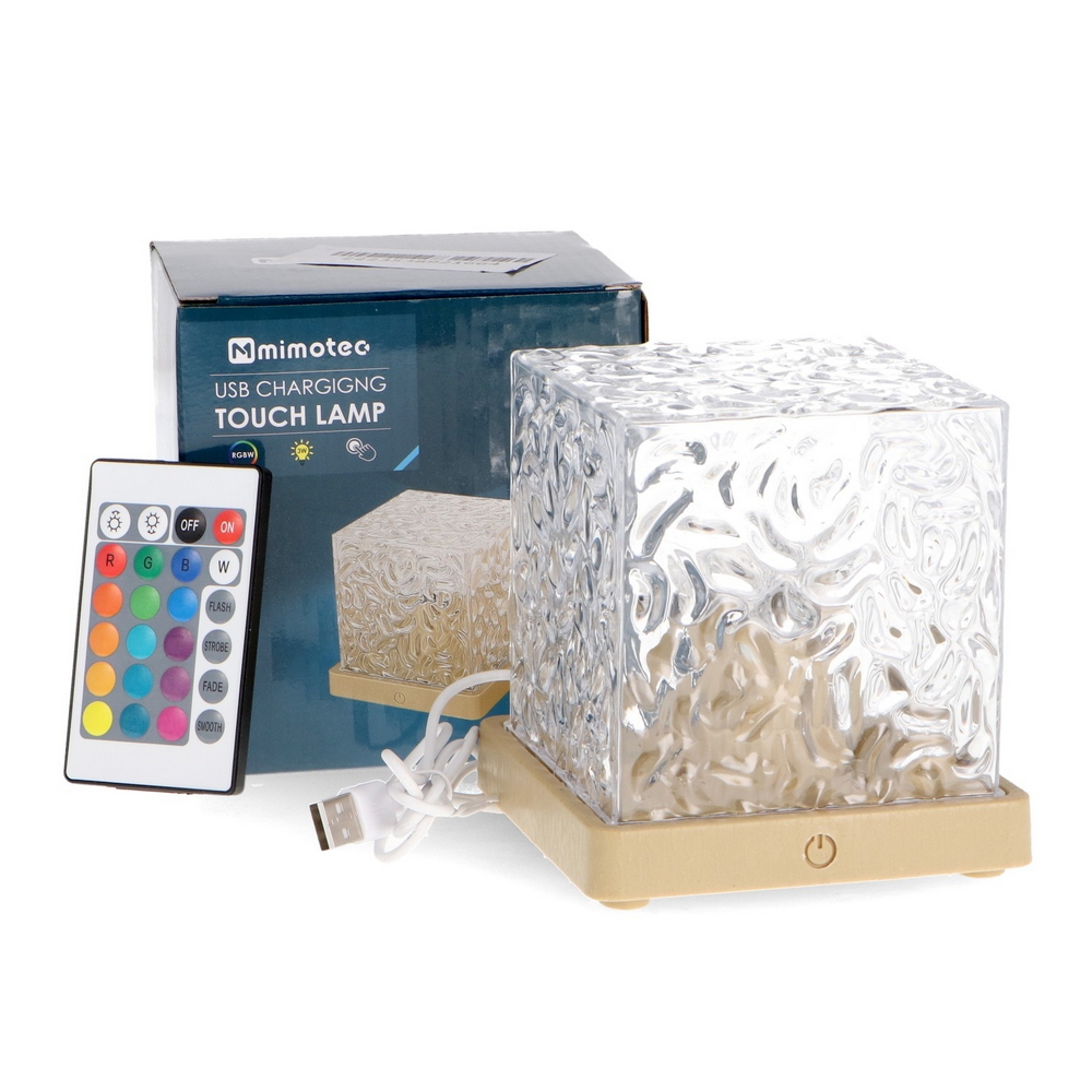 Lampada da tavolo Led touch Cube USB 3W RGB + Bianco freddo con telecomando M LEDME - Foto 7