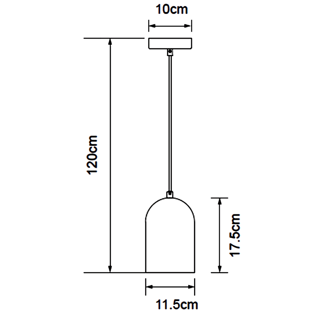 Lampadario da soffitto Beaker Bianco 1 x E27 Aigostar - Foto 2