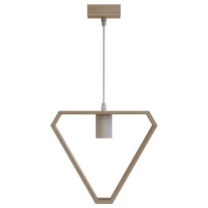 Foto principale Lampadario da soffitto Comb Marrone in legno 1 x E27 Aigostar