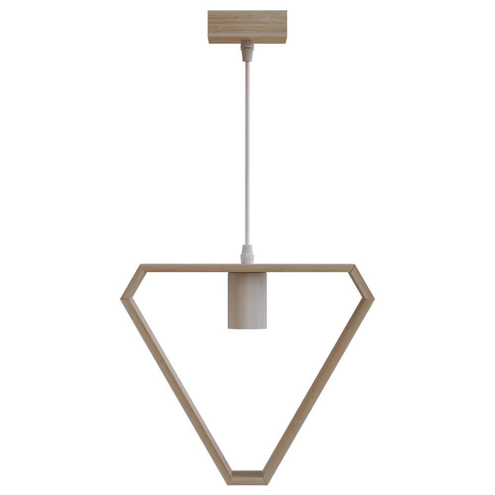 Foto principale Lampadario da soffitto Comb Marrone in legno 1 x E27 Aigostar