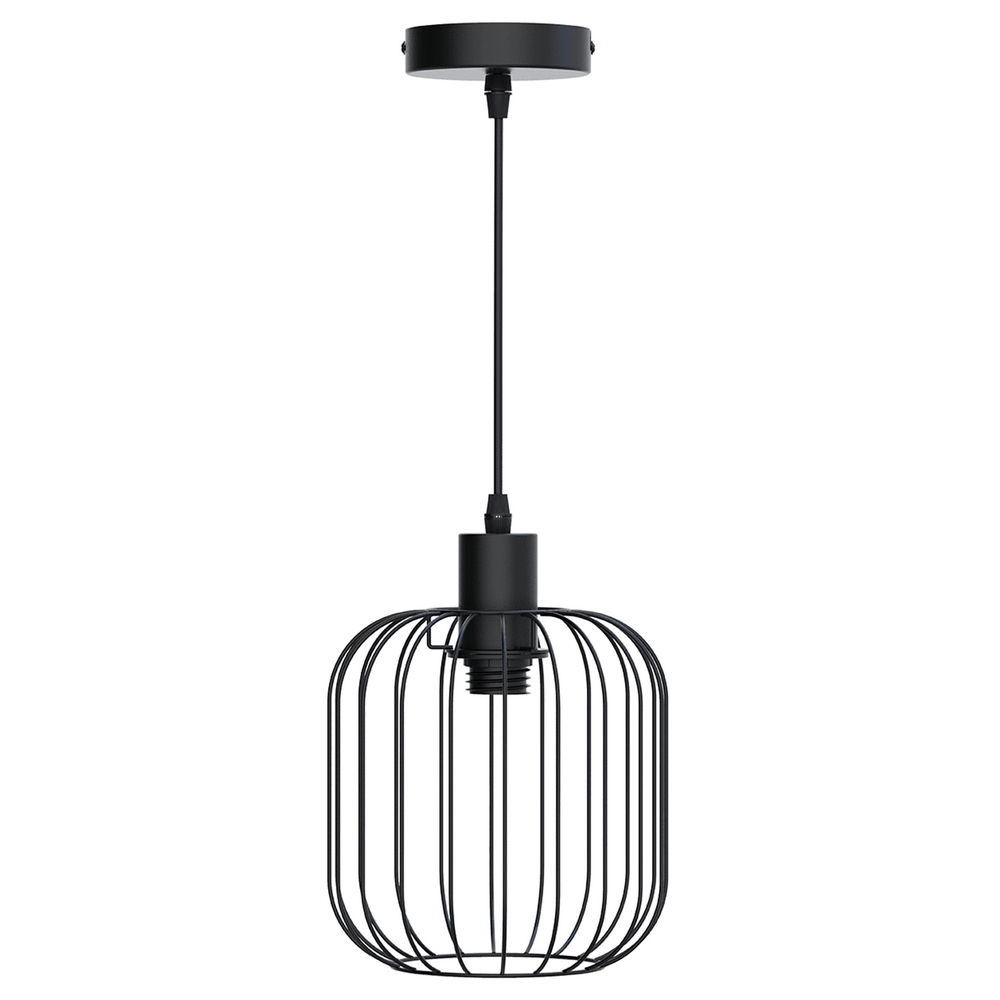 Foto principale Lampadario da soffitto Hamper Nero opaco 1 x E27 Aigostar