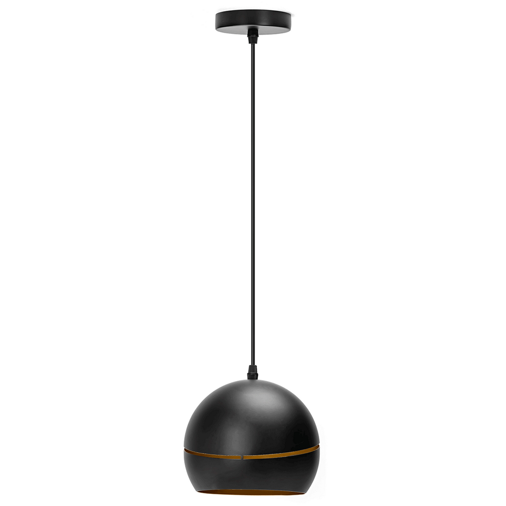 Foto principale Lampadario da soffitto Helm Nero opaco 1 x E27 Aigostar