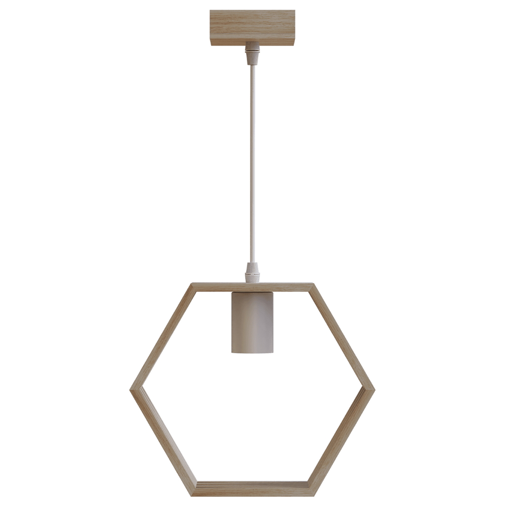 Foto principale Lampadario da soffitto Hive Marrone in legno 1 x E27 Aigostar