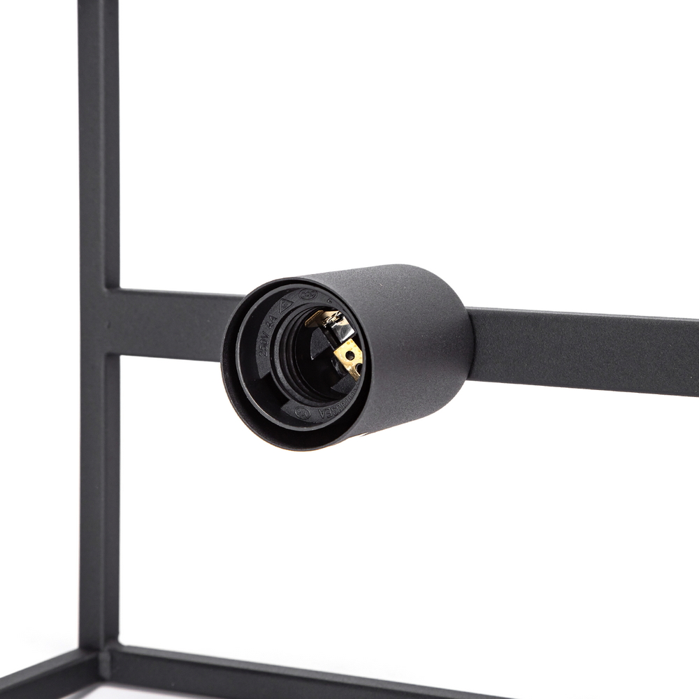 Lampadario da soffitto Piped Nero opaco 5 x E27 Aigostar - Foto 2