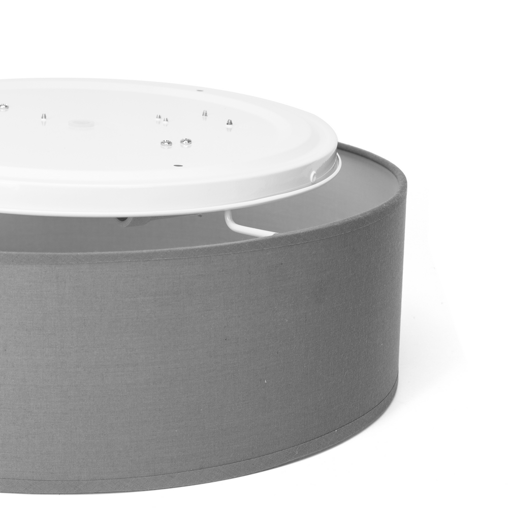 Lampadario da soffitto Tissue Grigio 1 x E27 Aigostar - Foto 3