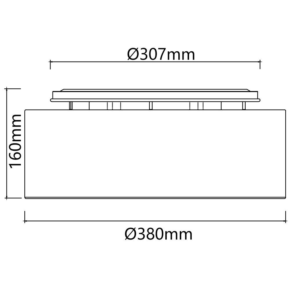 Lampadario da soffitto Tissue Grigio 2 x E27 Aigostar - Foto 5