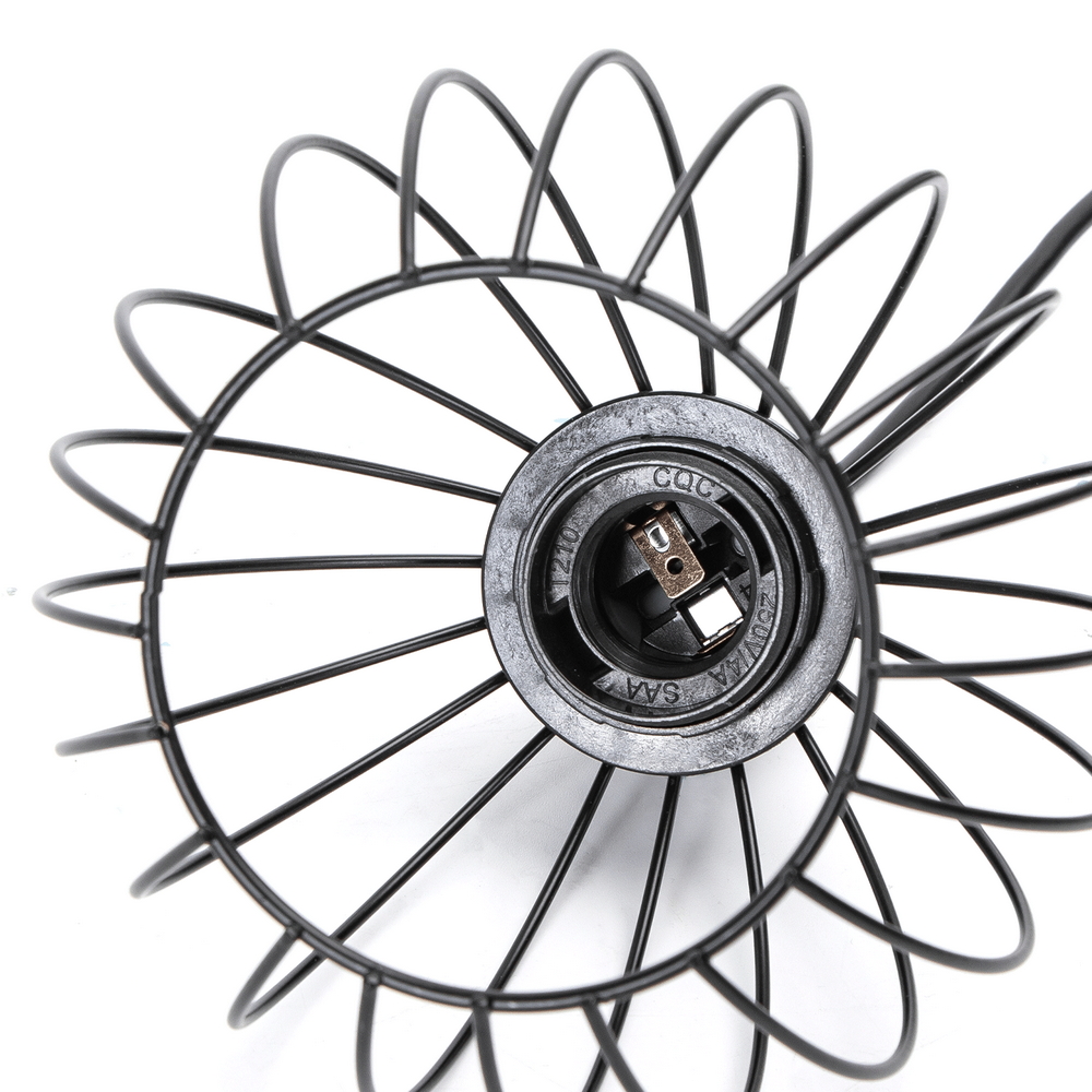 Lampadario da soffitto Trio Nero opaco 3 x E27 Aigostar - Foto 3