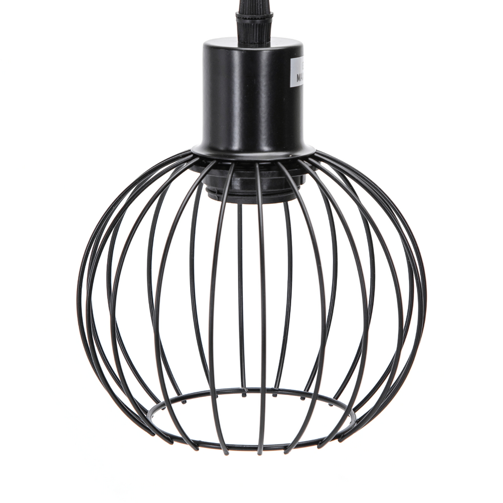Lampadario da soffitto Trio Nero opaco 3 x E27 Aigostar - Foto 4