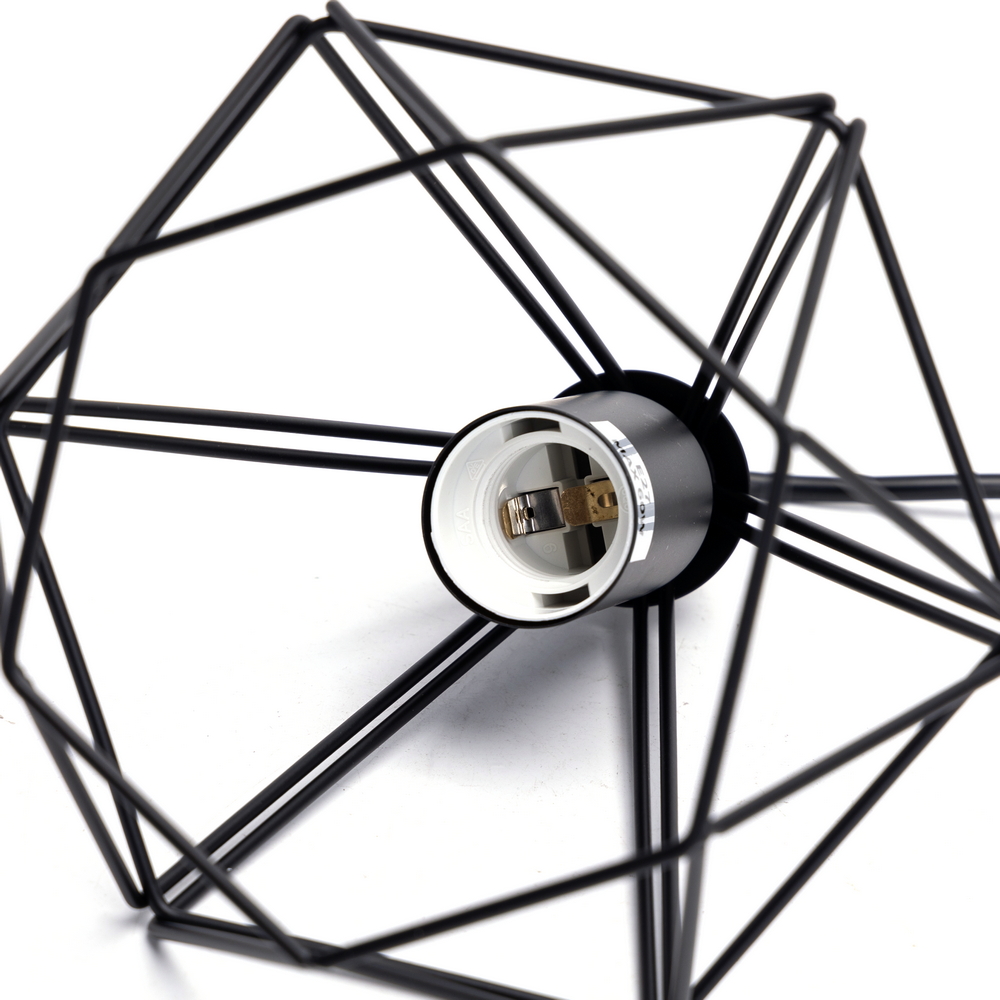 Lampadario da soffitto Triple Nero opaco 3 x E27 Aigostar - Foto 2