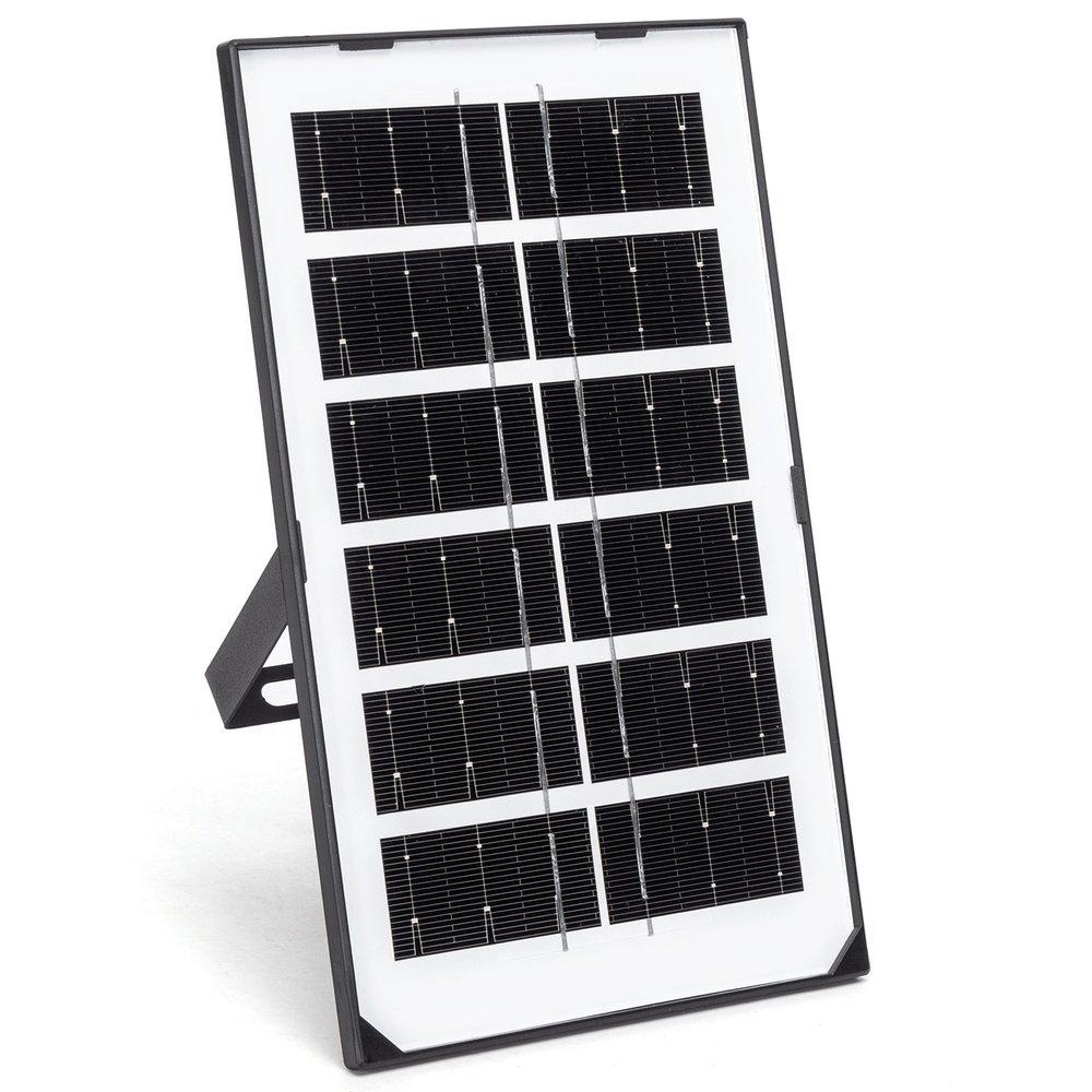 Lampadina Led T100 35W con pannello solare IP65 Bianco freddo 6500K con sensore Aigostar - Foto 1