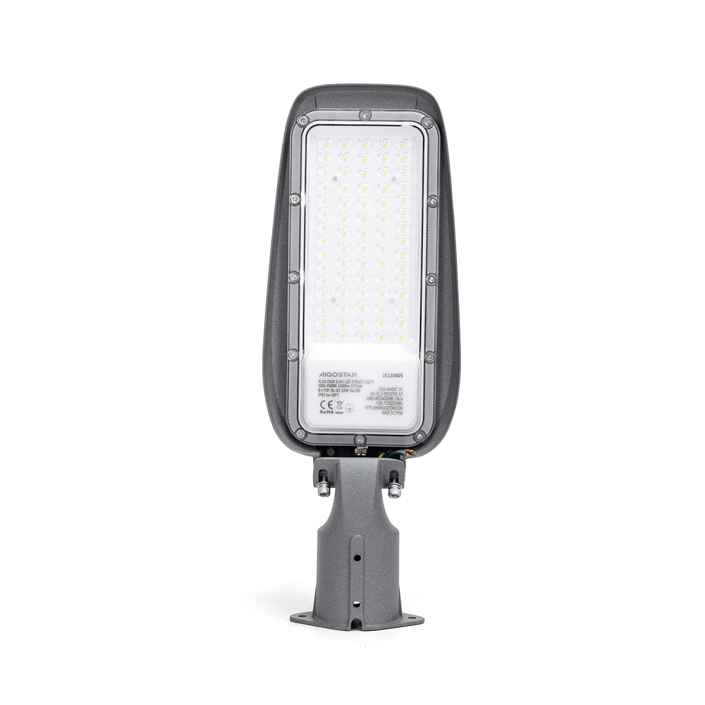Foto principale Lampione stradale Led Slim 50W Grigio IP65 Bianco freddo 6500K Aigostar