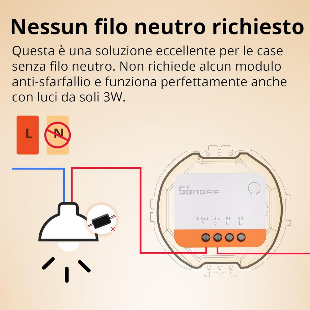 Interruttore Smart SONOFF ZB MINI L2 Extreme senza neutro ZigBee - Foto 2