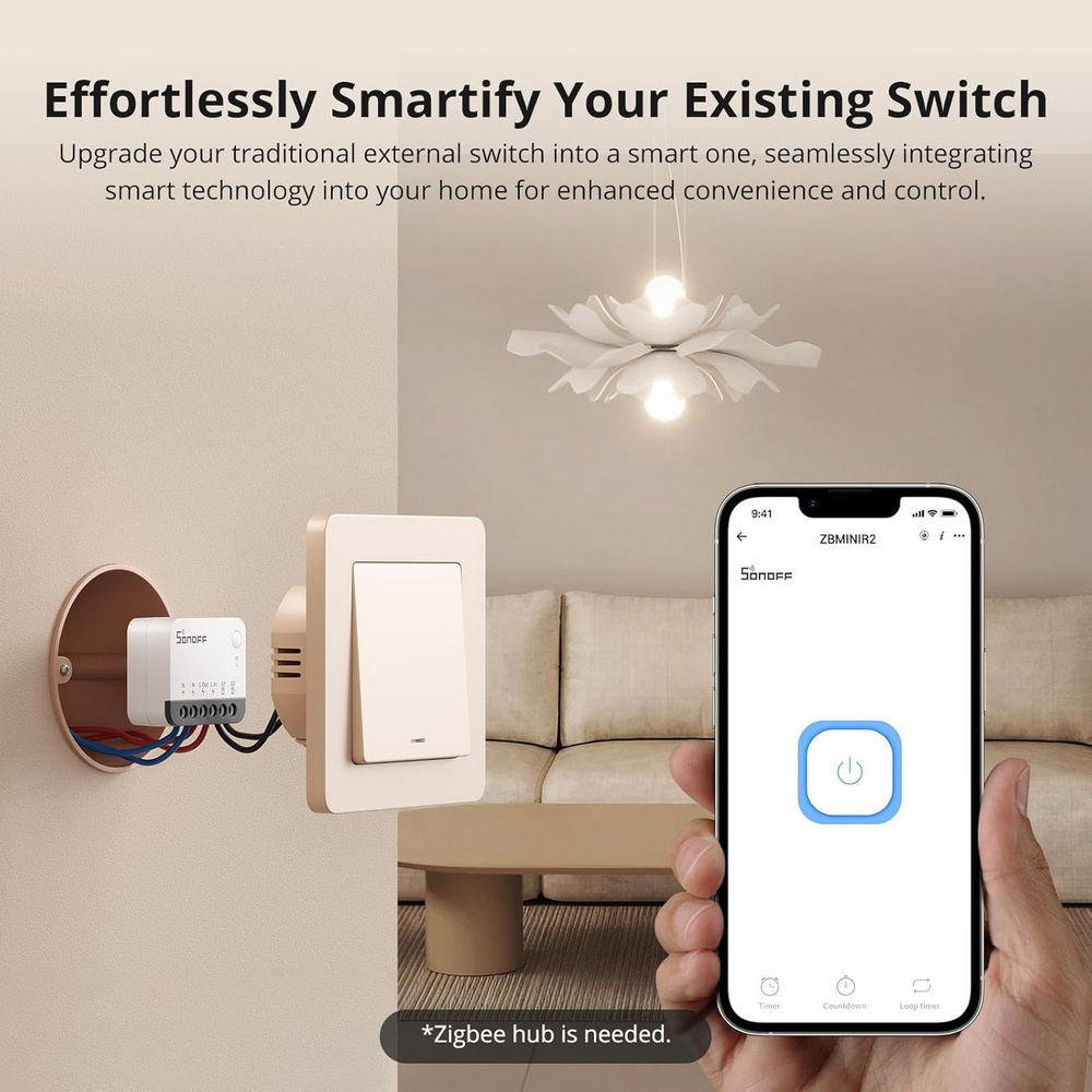 Interruttore Smart SONOFF ZB MINI R2 Extreme ZigBee - Foto 6